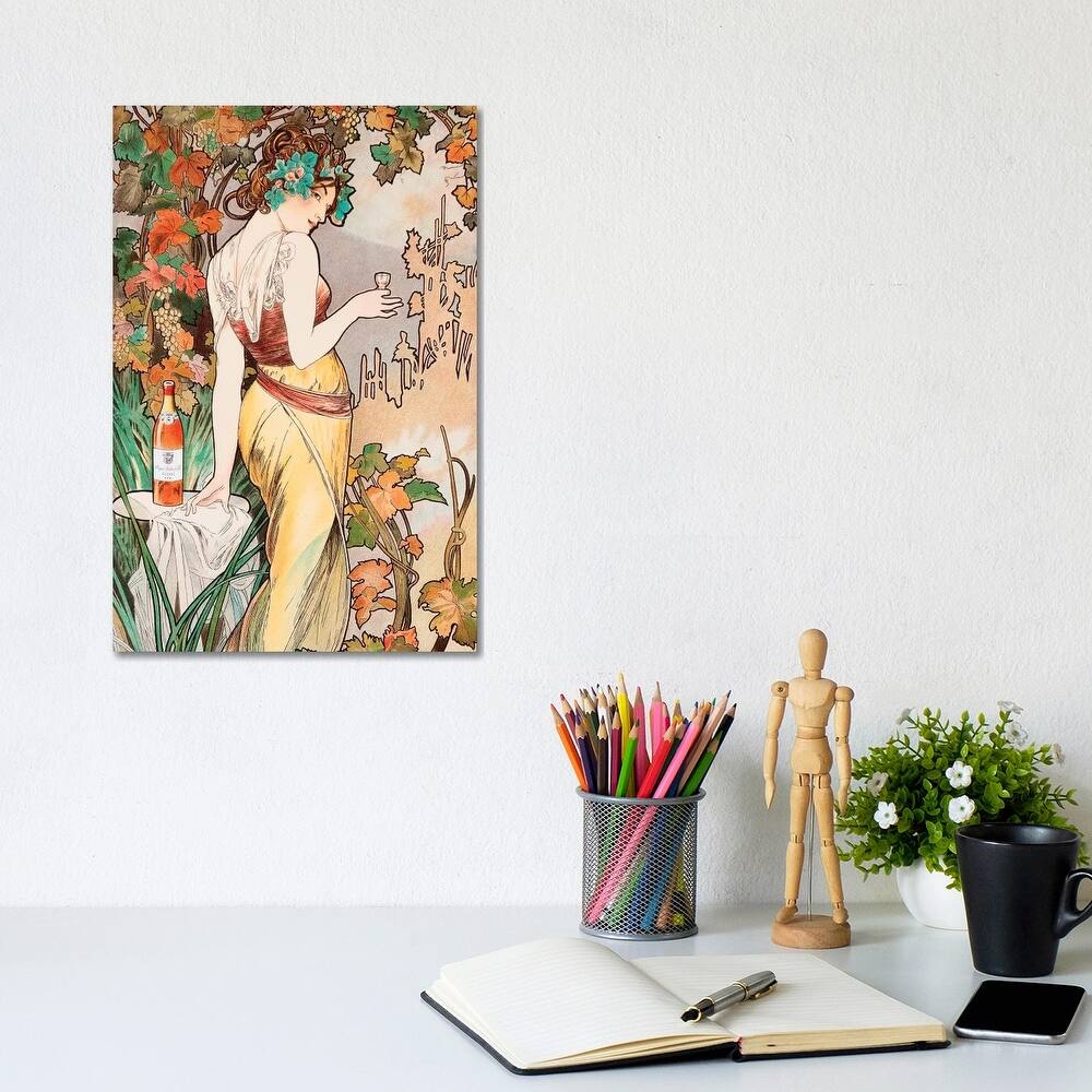 iCanvas "Cognac" by Alphonse Mucha Canvas Print