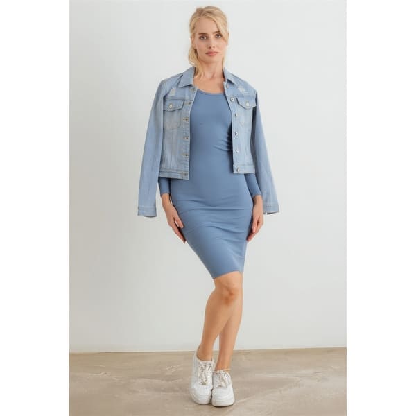claudia blue dress Claudia - vintage cape and dress main image 0
