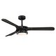 preview thumbnail 15 of 14, 52" Aerofanture Black Wood 3-blade LED Propeller Ceiling Fan with Light