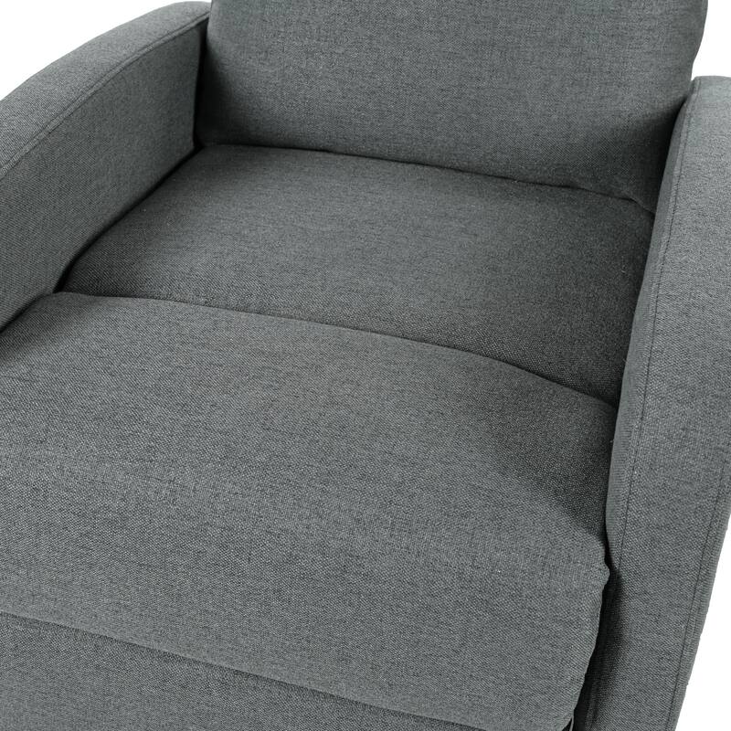 Roomfitters Modern Recliner Manual Recliner Home Theater Chair, Adjustable Recliner for Living Room, Charcoal