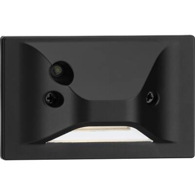 LED Indoor Outdoor Black Integrated LED Wall or Step Light - 4.75 in x 2.04 in x 3 in