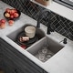 preview thumbnail 11 of 18, Karran Undermount Quartz 32 in. 60/40 Double Bowl Kitchen Sink Kit