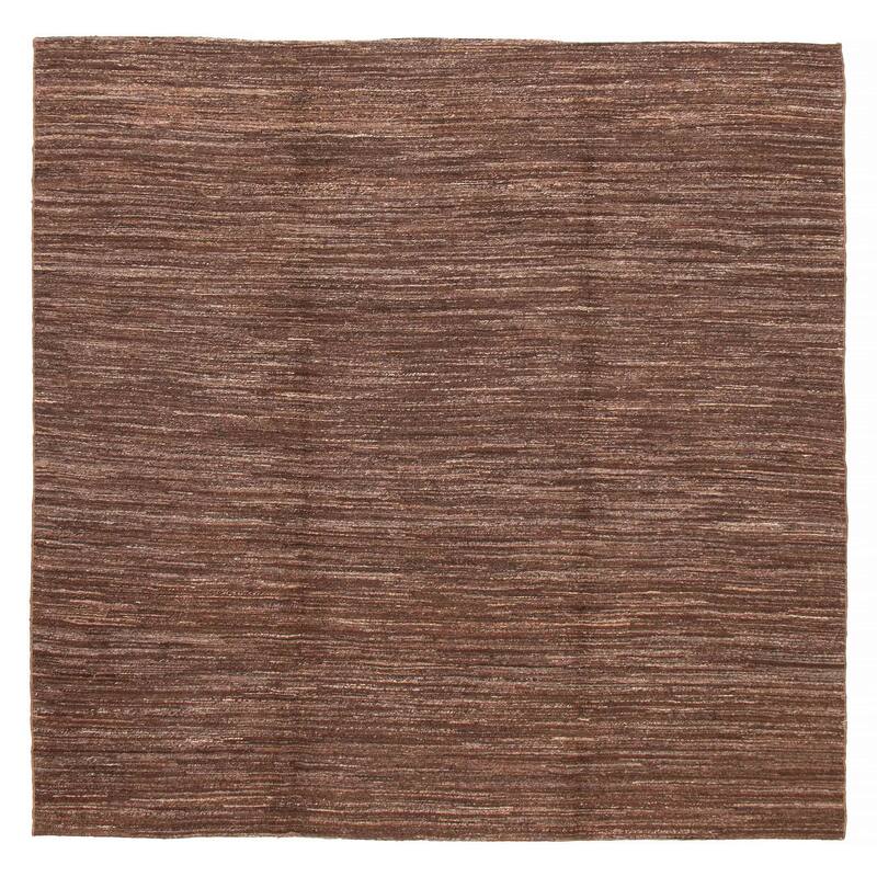 ECARPETGALLERY Flat-Weave Natural Brown Wool Kilim - 9'7 x 9'10