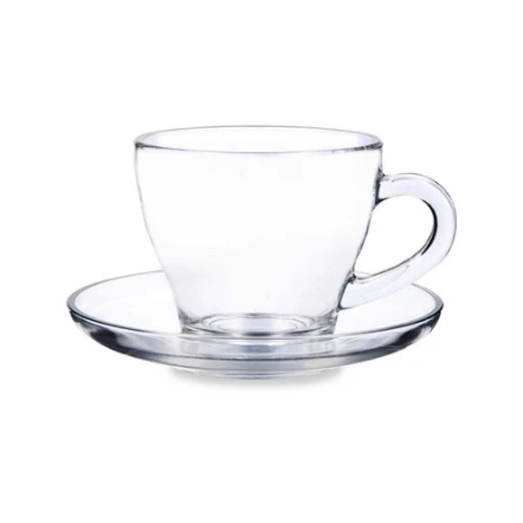 Morocco Coffee or Tea Cup Set with Saucers, Set of 6
