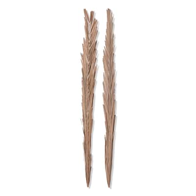 Khajur Leaves Set of 2 - Blush Artificial Flower Stems for Indoor Decor, 38" H, Everyday Botanicals