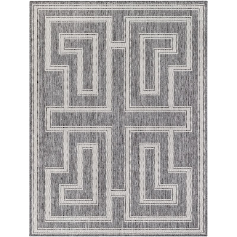 Livabliss Shuppo Indoor/ Outdoor Scrollwork Area Rug