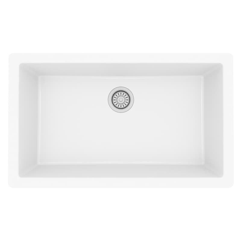 Karran Undermount 32.5 in. Large Single Bowl Quartz Kitchen Sink