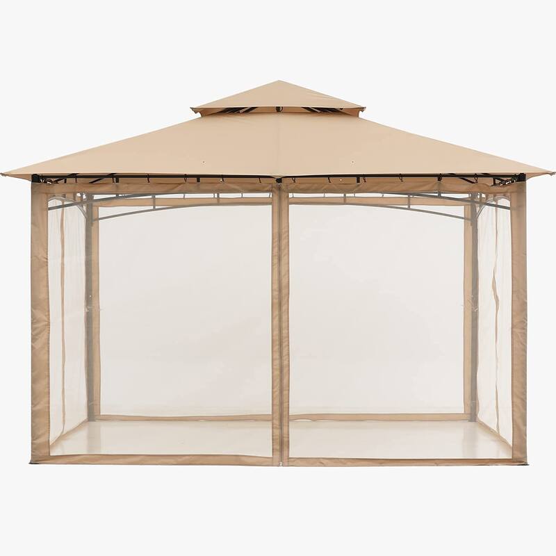 ABCCANOPY Patio Outdoor Gazebo for Double Roof Soft Canopy