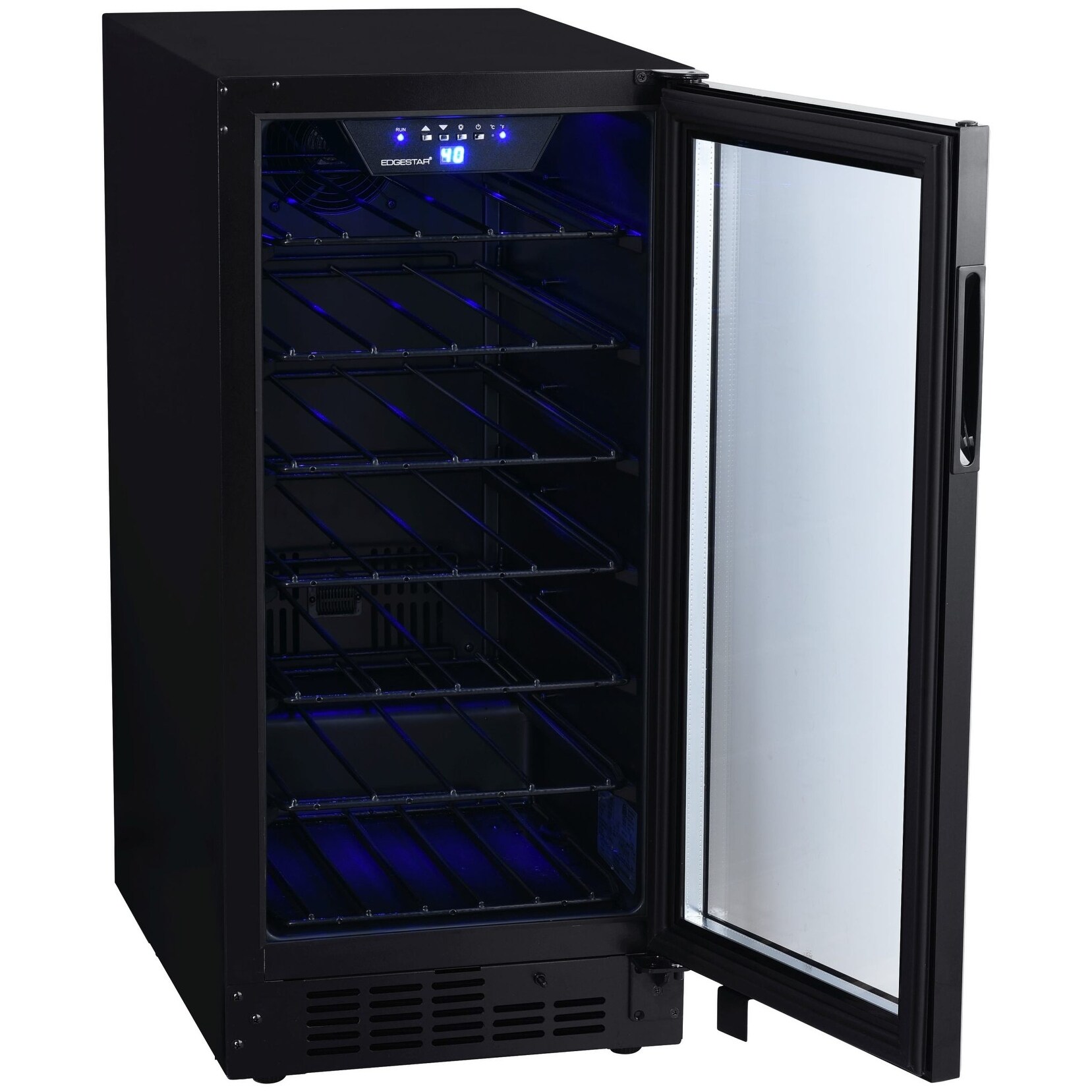 Edgestar Bwr301bl 15 Wide 25 Bottle Built In Single Zone Wine Cooler Black Today 489 00
