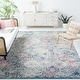 preview thumbnail 37 of 71, SAFAVIEH Madison Avery Boho Chic Distressed Area Rug 12'x12'Square - Navy/Teal