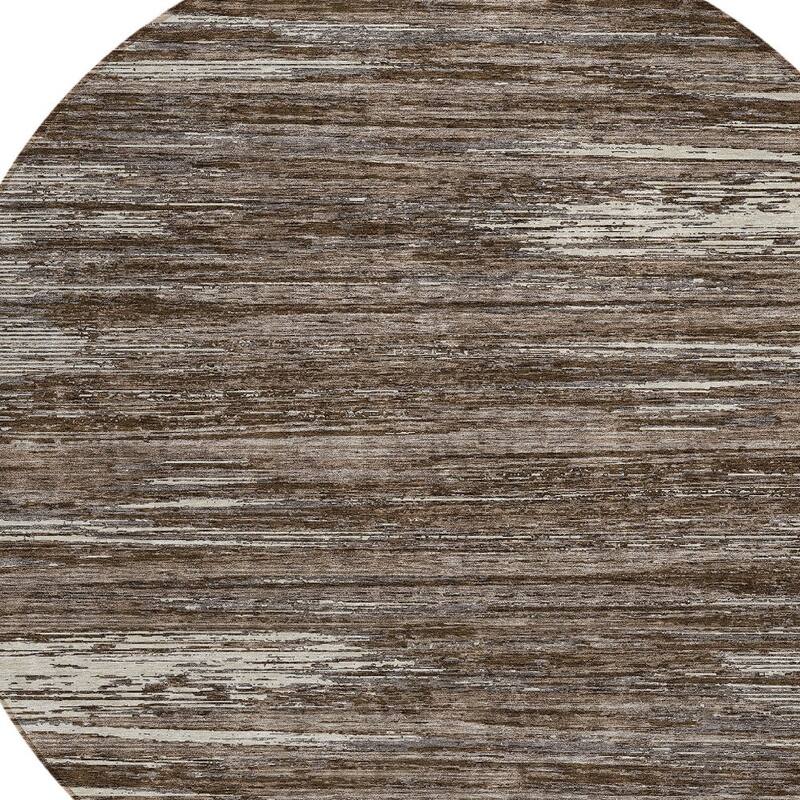 HomeRoots Striped Transitional Rectangle Outdoor Rug