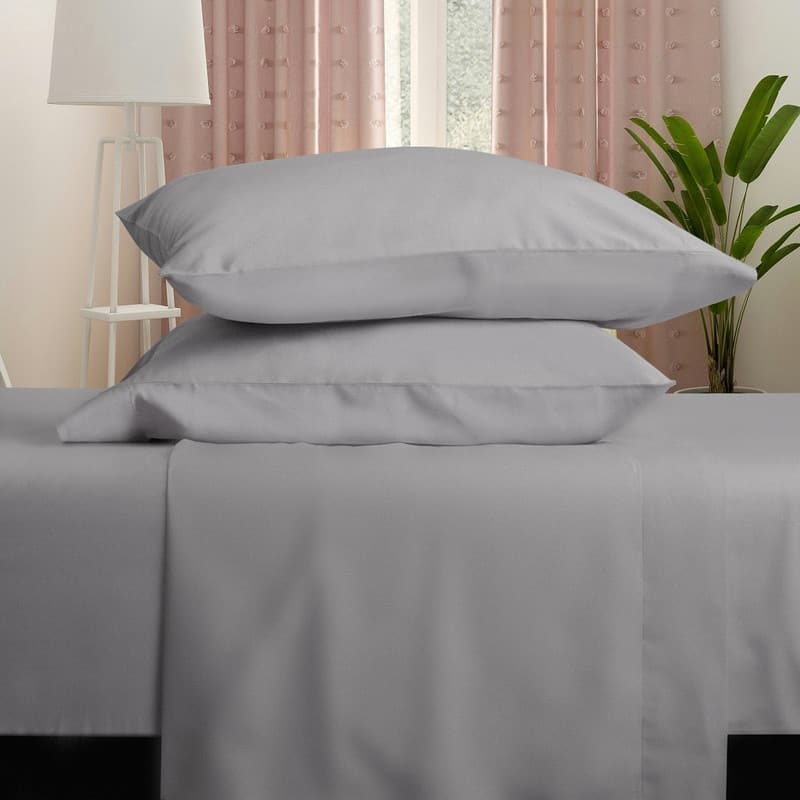 Farm to Home Dreamy Cotton Sheet Set, Cool 300TC Sateen - Stone - Twin
