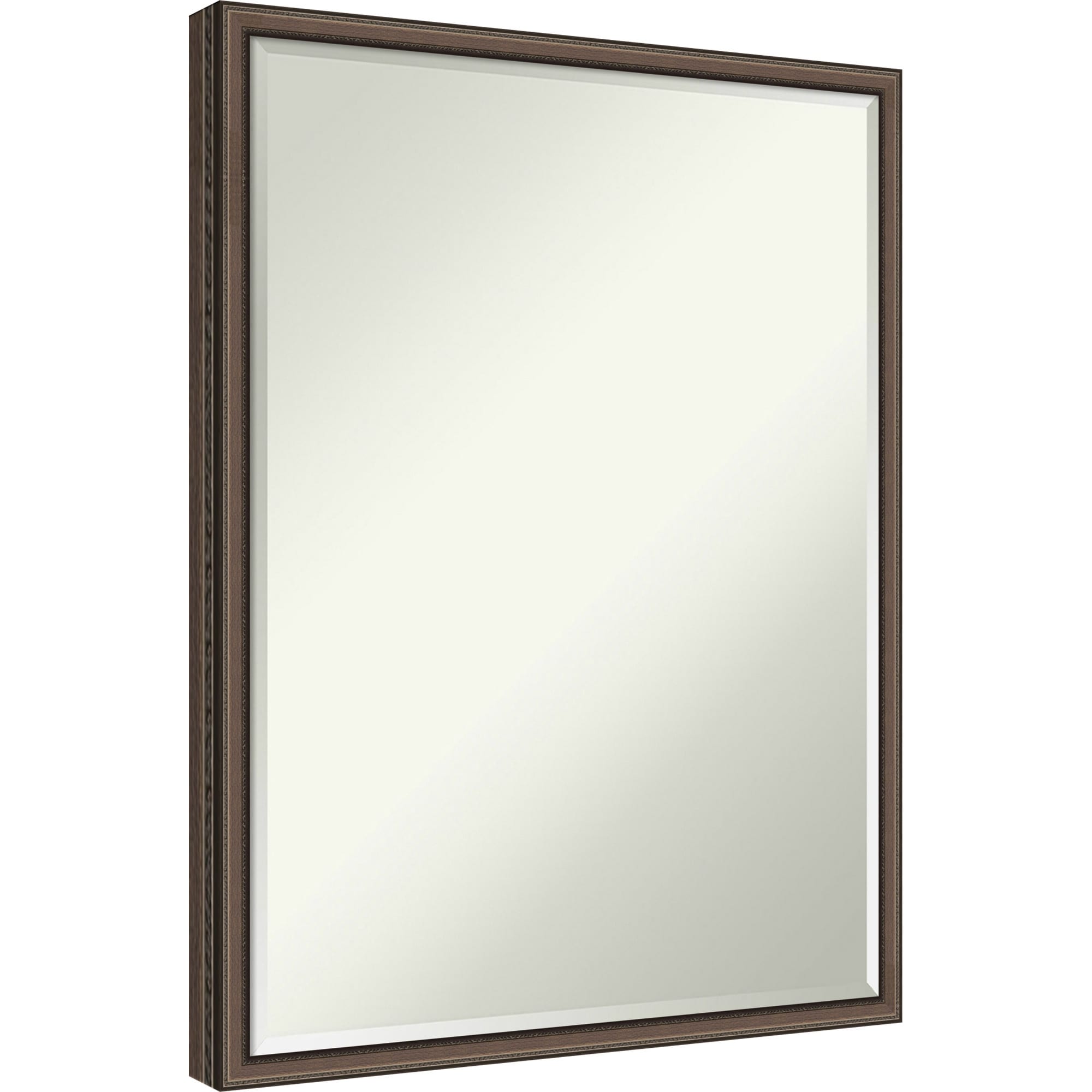 Cordelia Thin Half-Inch-Bevel Wood Framed Wall Mirror - 19 x 25 in