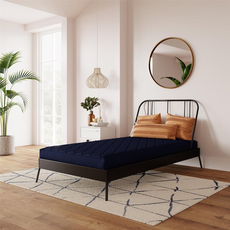 DHP Dana 6 Inch Quilted Mattress with Removable Cover and Thermobonded Polyester Fill