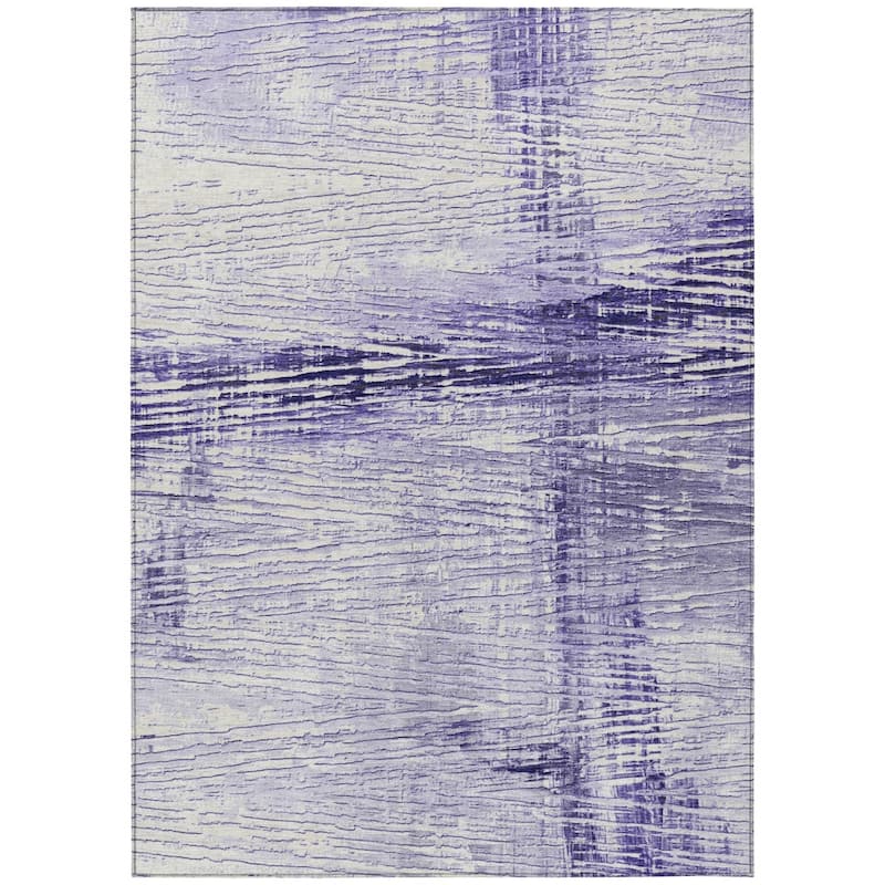 HomeRoots Striped Transitional Rectangle Outdoor Rug
