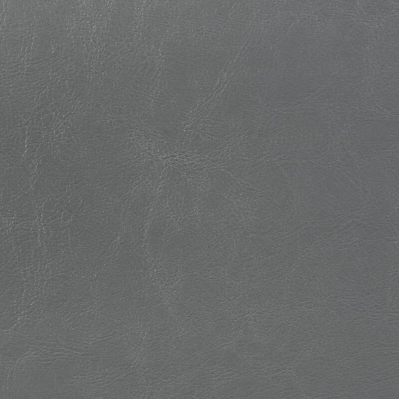 Grey Upholstered Eastern King Panel Bed with Structured Headboard and Footboard