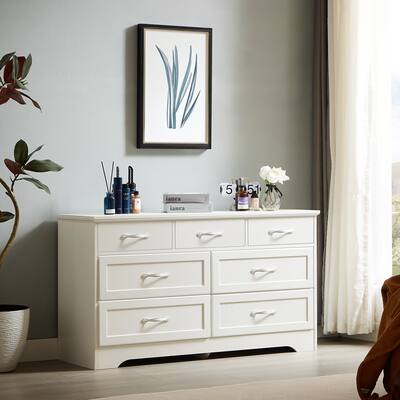 Modern 7 Drawer Cabinet Chest for Living Room and Bedroom