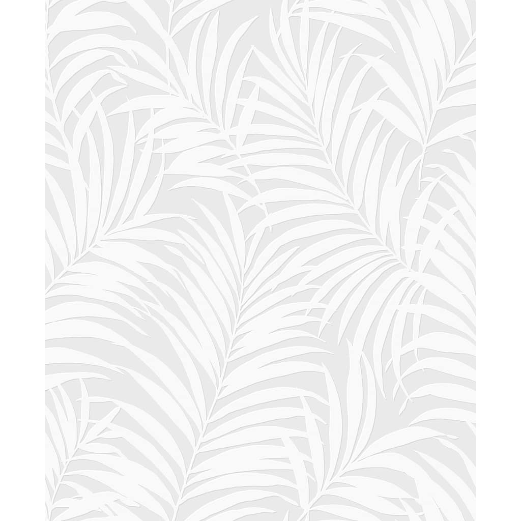 Seabrook Designs Off-White Tossed Palm Paintable Unpasted Wallpaper - 20.9 in. W x 33 ft. L