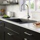 preview thumbnail 61 of 67, Karran Drop-in Quartz 33 in. Double Bowl 50/50 Kitchen Sink Kit