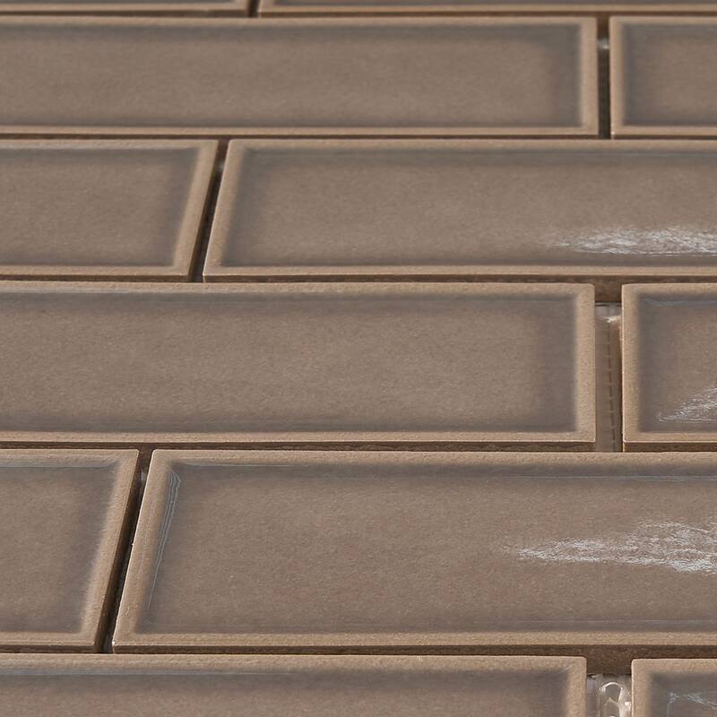 Century 2" x 6" Brick Porcelain Mosaic Tile