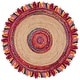 preview thumbnail 21 of 53, SAFAVIEH Handmade Cape Cod Elberta Jute Rug with Fringe 5' Round - Multi/Natural - Round