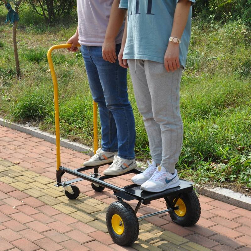 Hand Truck Dolly Cart with 4 Swivel Wheel,330 Lbs Capacity