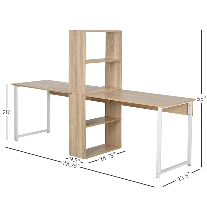 88" Extra Long 2-Person Computer Desk
