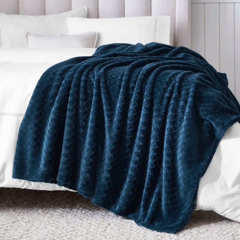 Superior Alaska Quilted Diamond Plush Fleece Blanket For Couch or Bed