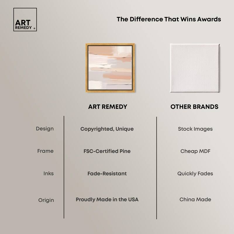 Roseate Cream Tones I Canvas by Art Remedy