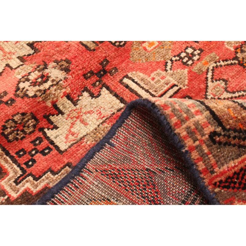 ECARPETGALLERY Hand-knotted Andelz Red Wool Rug - 3'9 x 6'4