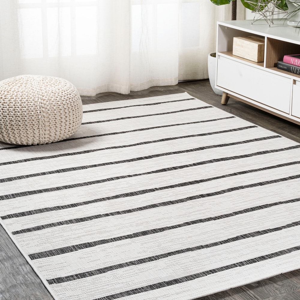 JONATHAN Y Andratx Berber Stripe Indoor/Outdoor Area Rug