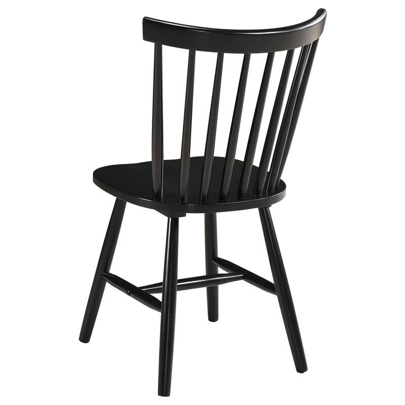 Hollyoak Walnut and Black Rectangular Dining Set