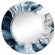 preview thumbnail 11 of 12, Designart "Blue Grey Ethereal Elixir I" Abstract Modern Wall Mirror
