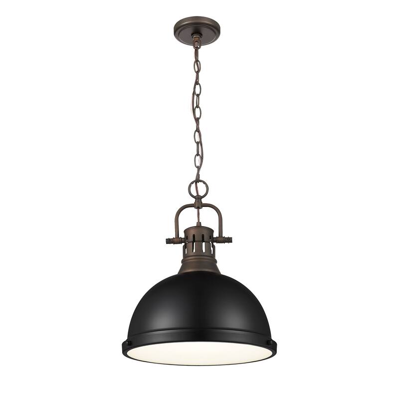 Golden Lighting 3602-L RBZ Duncan 14" Wide Pendant