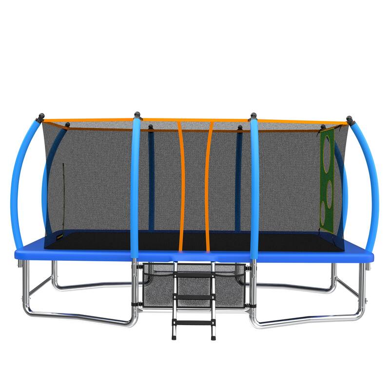 10 X 16FT Outdoor Square Trampolines for Kids Adults Long Rectangular Tumbling Trampoline