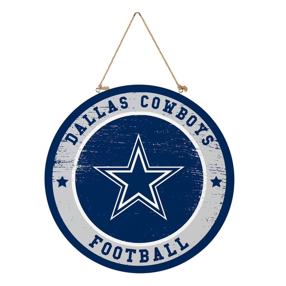 Dallas Cowboys Wooden Door Decor Wall Sign - Multi-Color