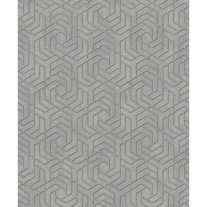 Advantage Tama Grey Geometric Wallpaper - 20.9in x 396in x 0.025in - 20.9in x 396in x 0.025in
