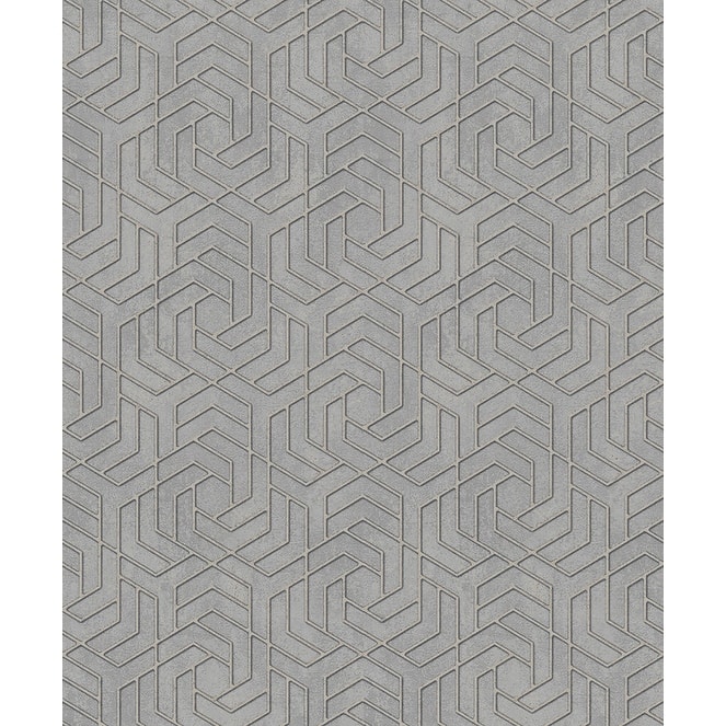 Advantage Tama Grey Geometric Wallpaper - 20.9in x 396in x 0.025in - 20.9in x 396in x 0.025in