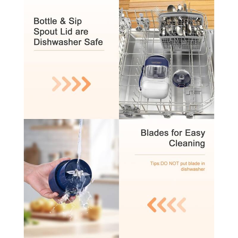 Portable USB-C Blender - Leakproof, BPA-Free, with Strap