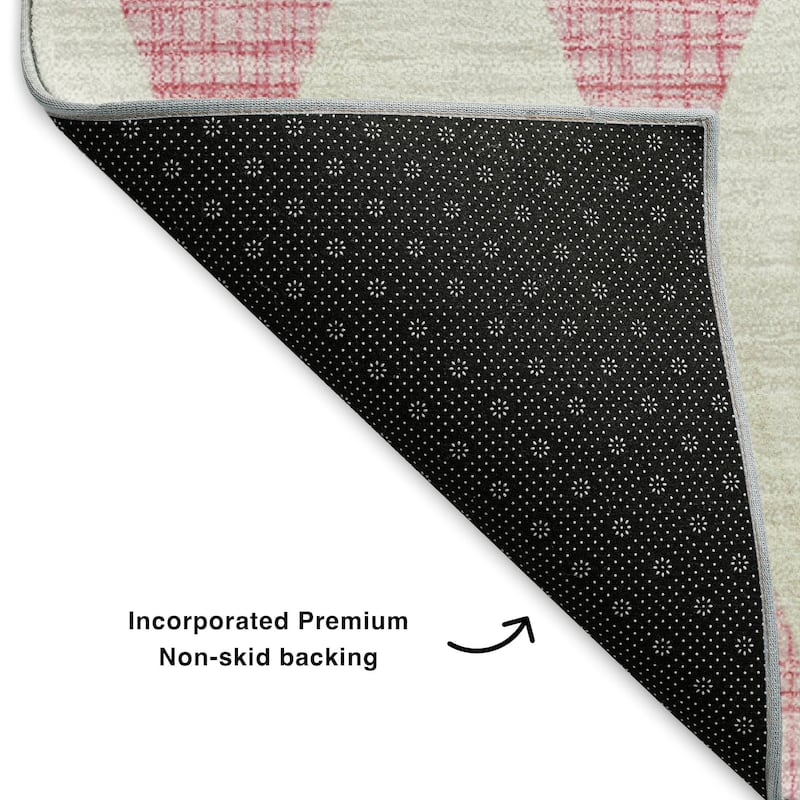 Premium Washable Super Soft Modern Diamond Mayfield Rug