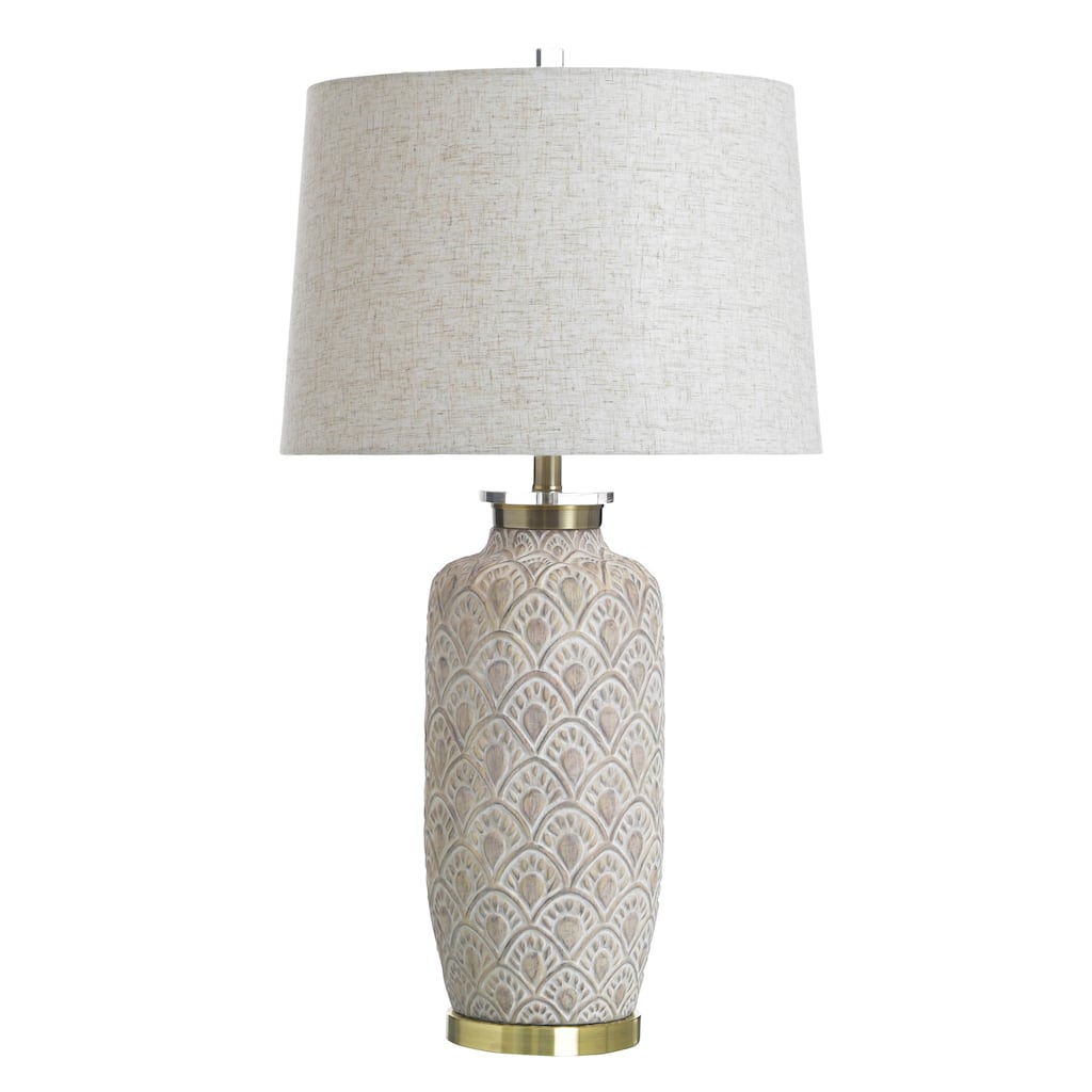 StyleCraft Poly Table Lamp - Grey