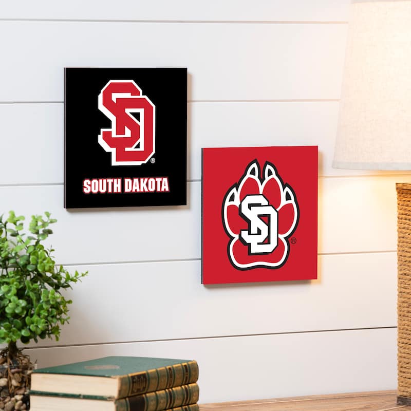 University of South Dakota Foam Core Wall Decor - Black