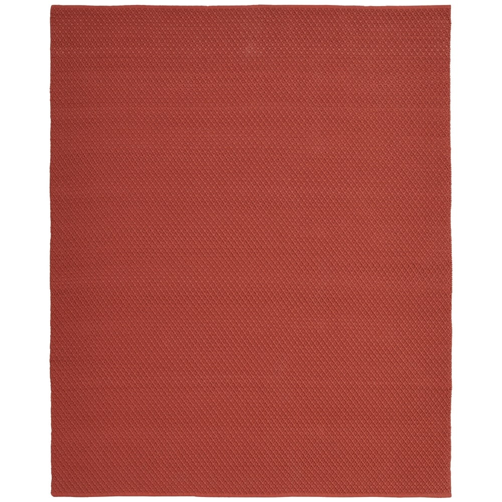 Grand Bazaar Faro Hand Woven Solid Modern Area Rug