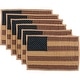 preview thumbnail 8 of 7, Patriotic Patch Placemat Quilted Set of 6 12x18 - Placemat 12x18