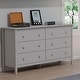 preview thumbnail 12 of 18, Taylor & Olive Snowberry 6-drawer Pine Wood Tall Storage Dresser