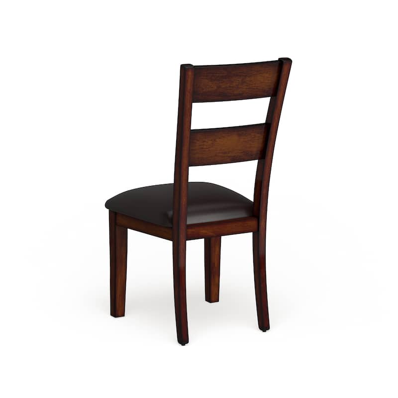 Paur Farmhouse Brown Wood Dining Chairs (Set of 2) by Furniture of America