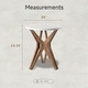 preview thumbnail 4 of 21, COZAYH Pedestal Farmhouse End Table, Distressed Top with Base for Modern Farmhouse, Boho Decor, Round