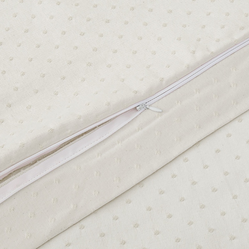 HiEnd Accents Belle Ivory Swiss Dot Duvet Cover Set, 3PC