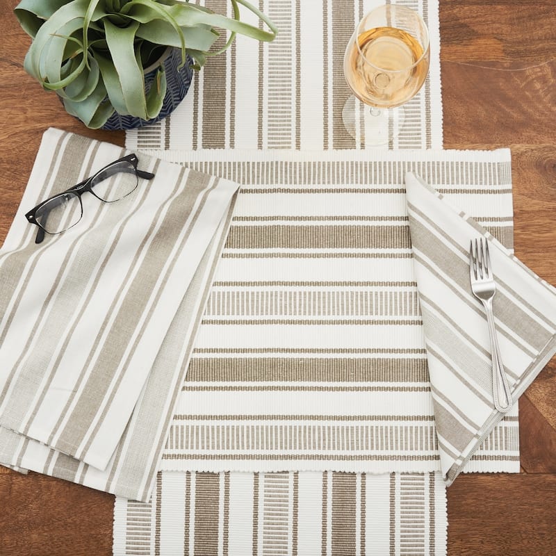 Chandler Stripe Clay Napkin Set of 6 - Set of 6