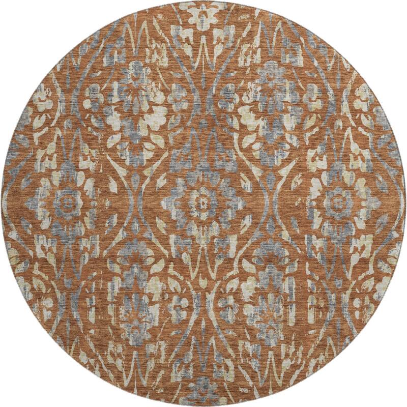 Premium Washable Super Soft Floral Damask Mayfield Rug